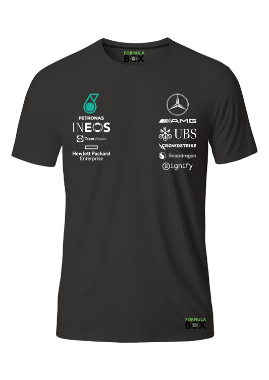 Camiseta Mercedes 2025 Dry Fit Preto