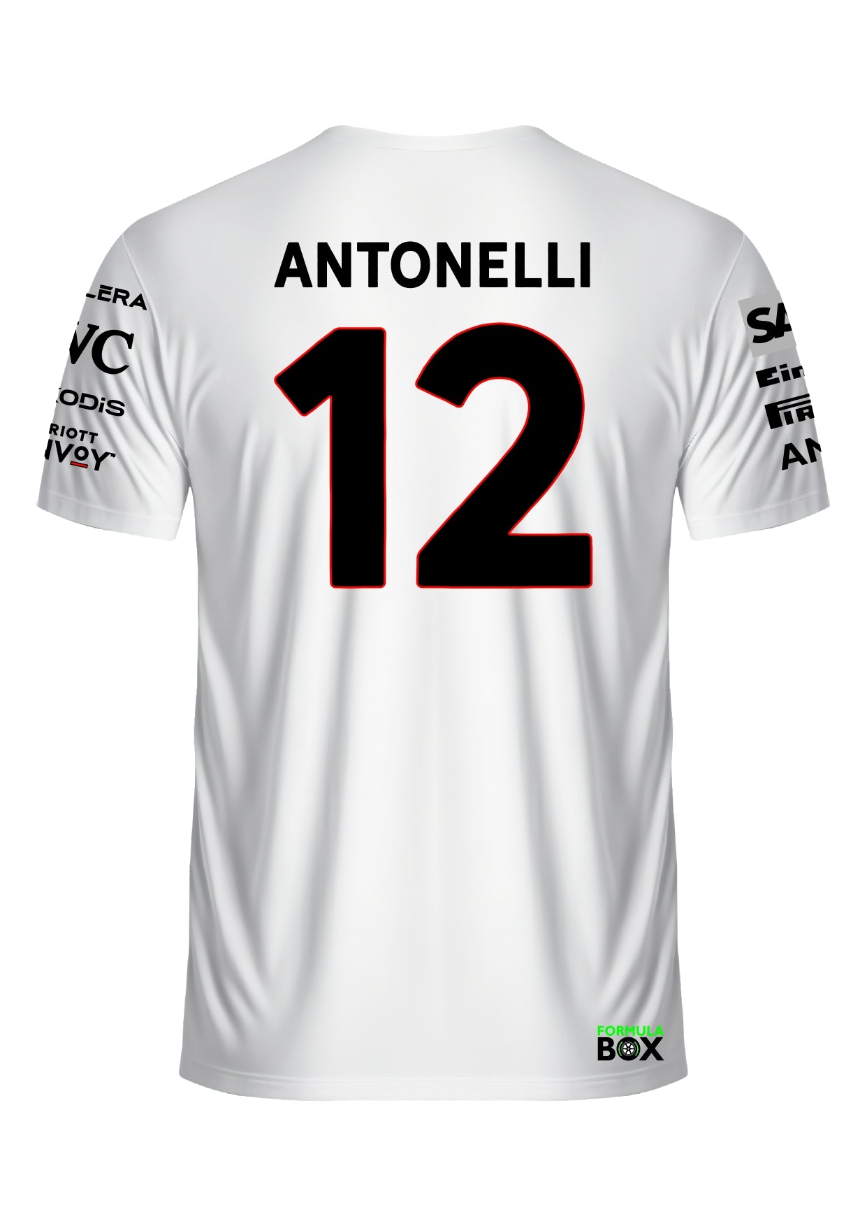 Camiseta Kimi Antonelli Mercedes 2026 Branco Premium