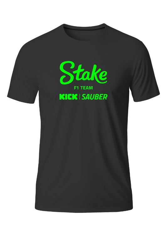 Camiseta Sauber Stake F1 Preto com Verde