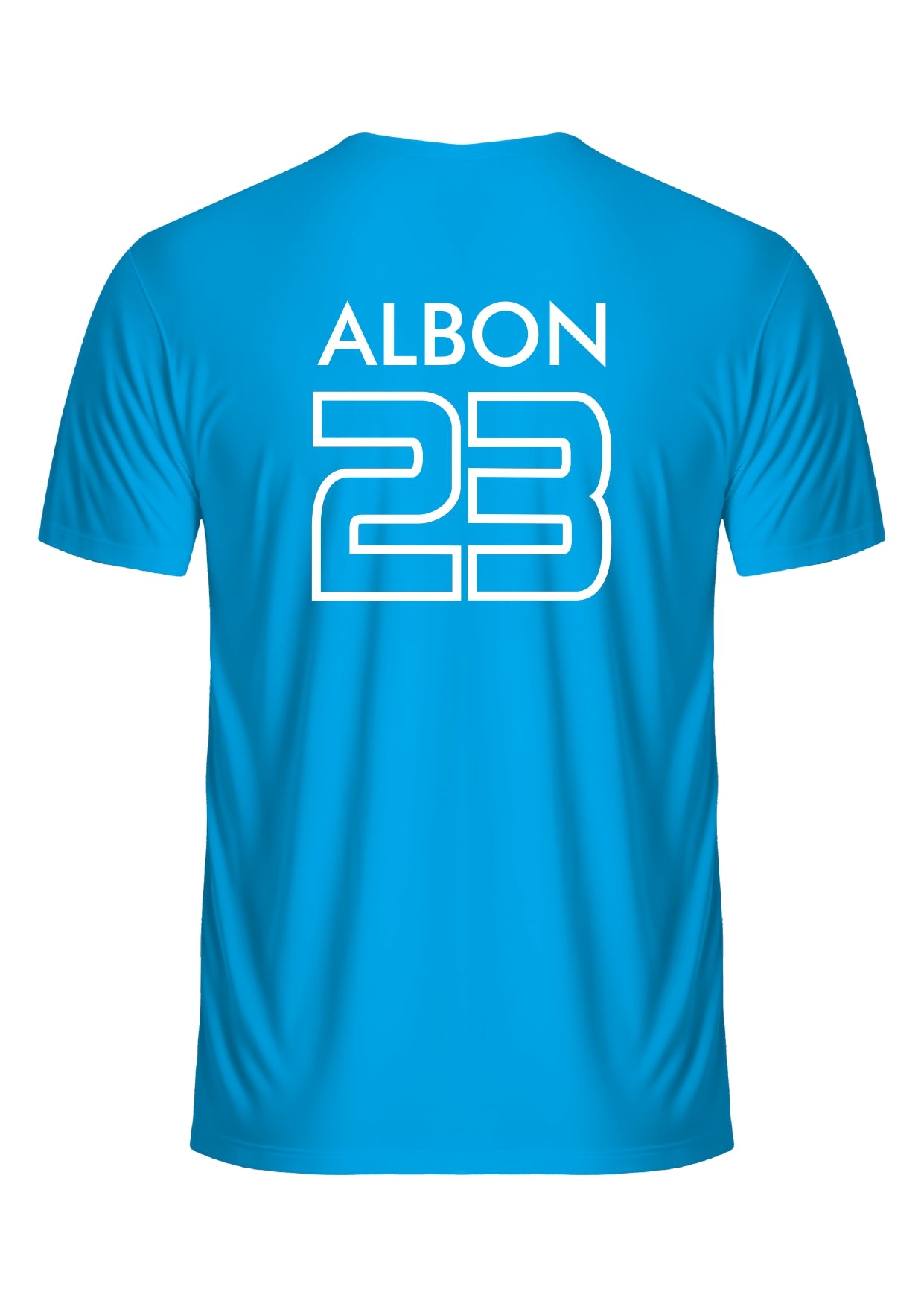 Camiseta Alexander Albon Azul Algodão