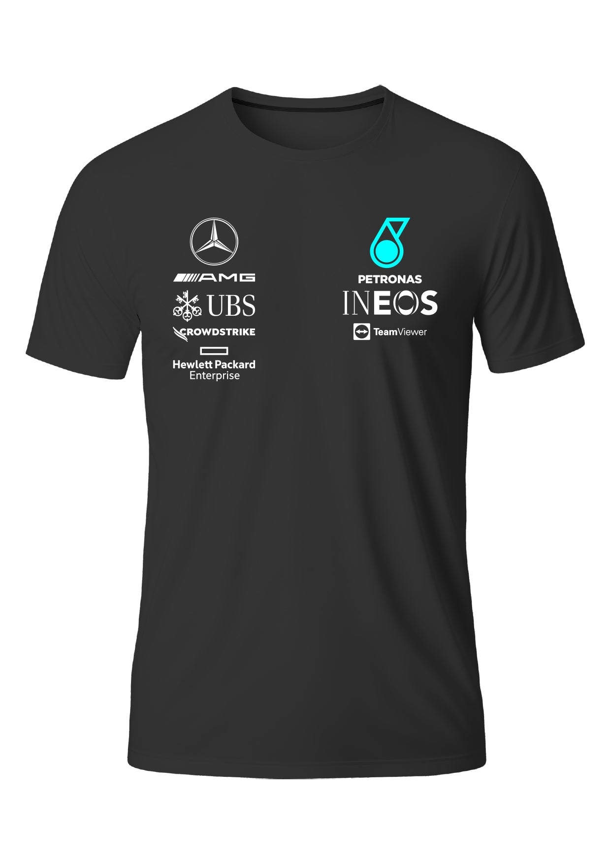 Camiseta Mercedes Dry Fit Preto