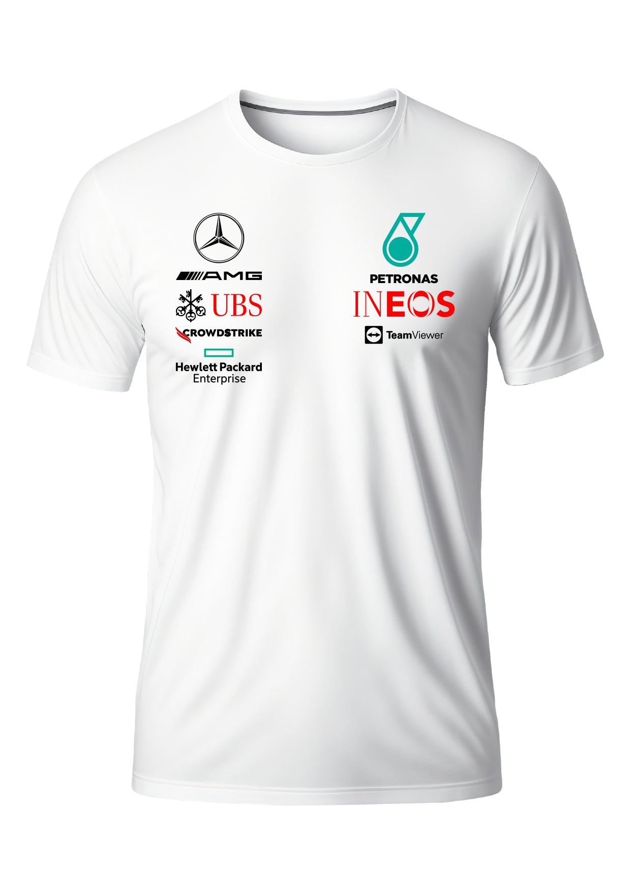 Camiseta Mercedes Dry Fit Branco