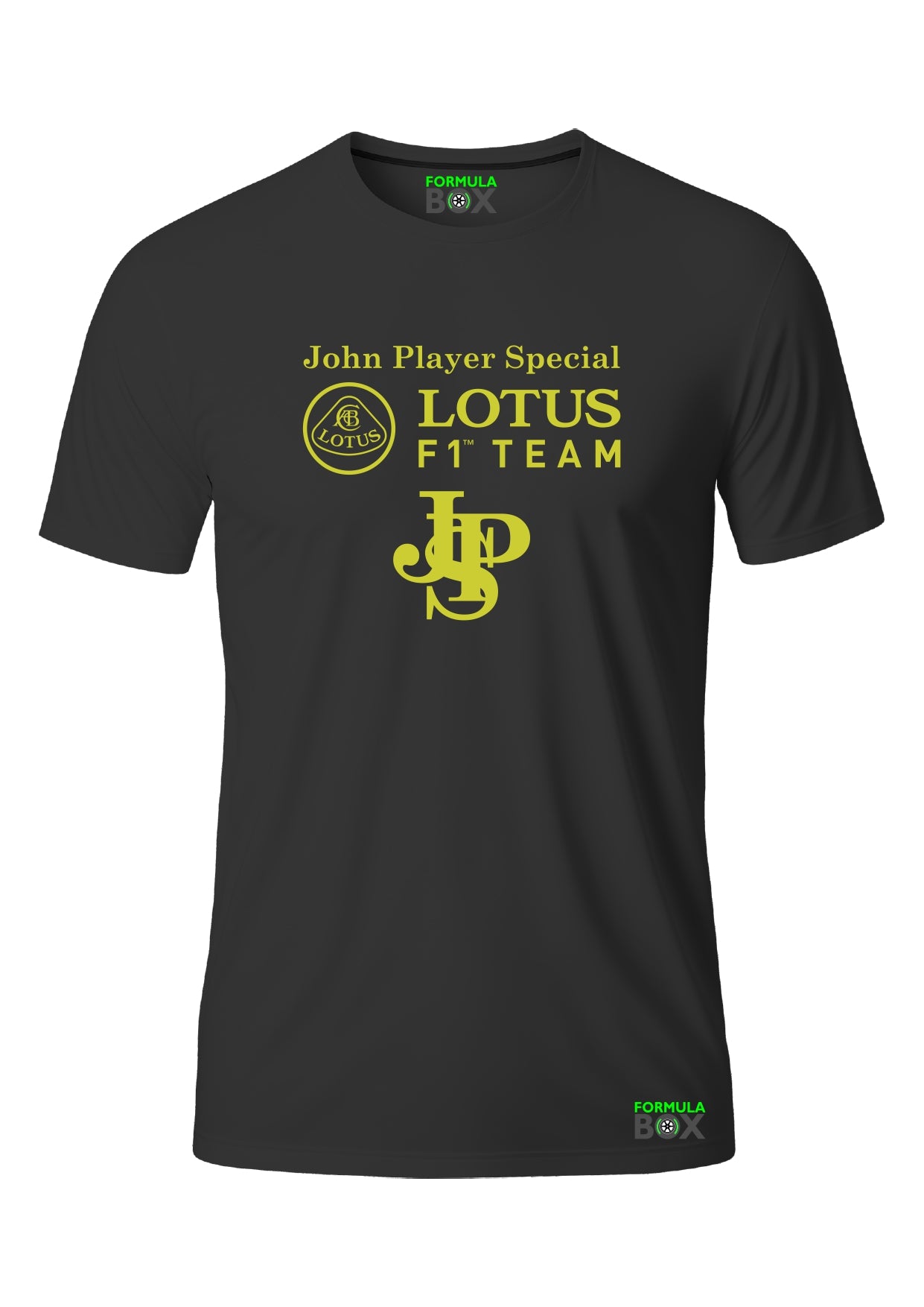 Camiseta Lotus F1 John Player Special Preta Algodão