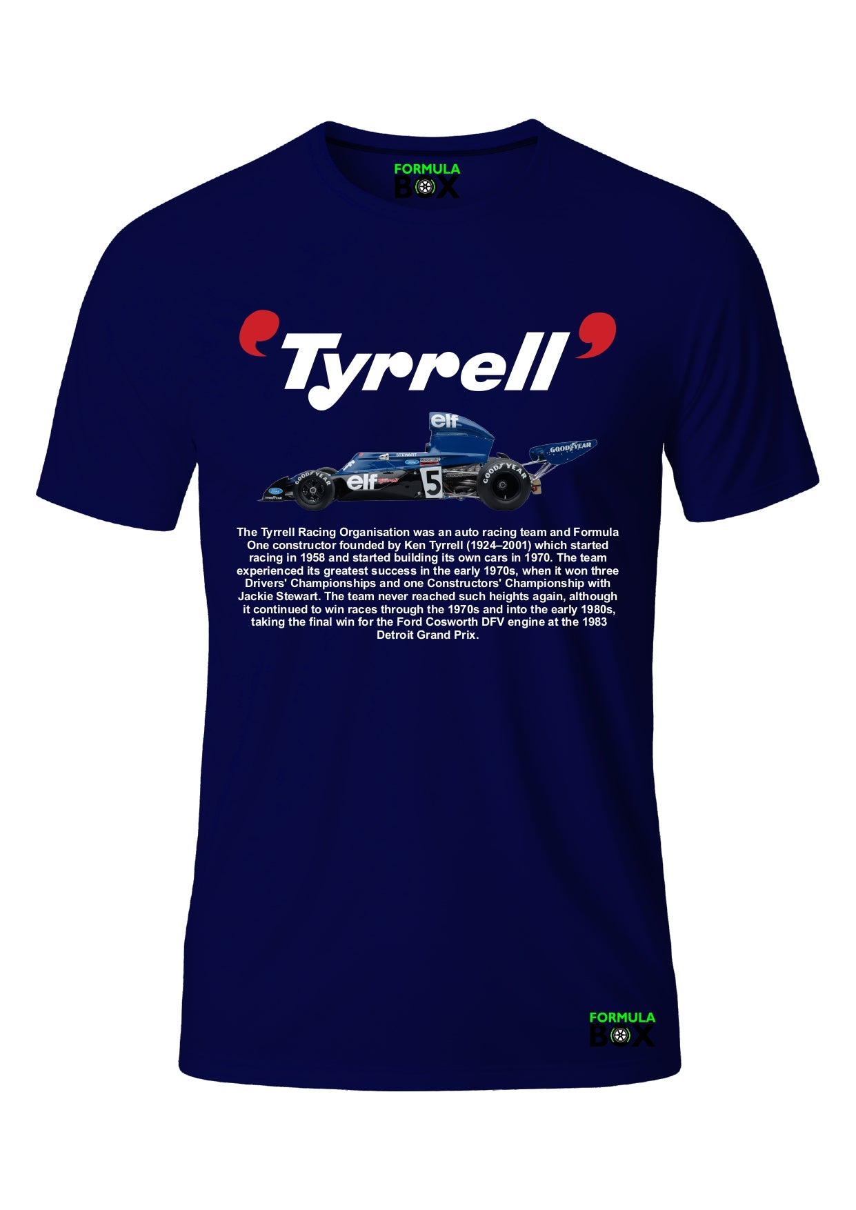 Camiseta Tyrrell Racing Algodão