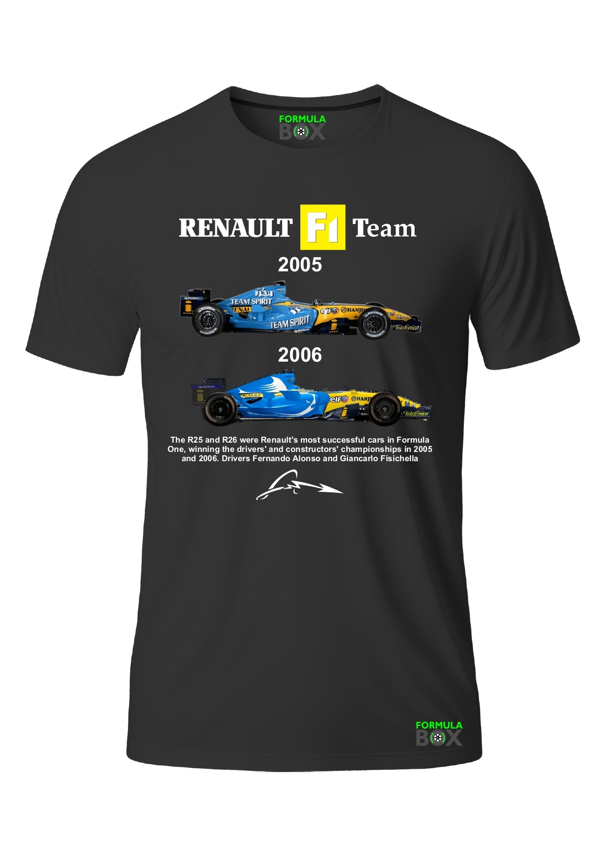 Camiseta Renault R25 2005 - R26 2006 Algodão