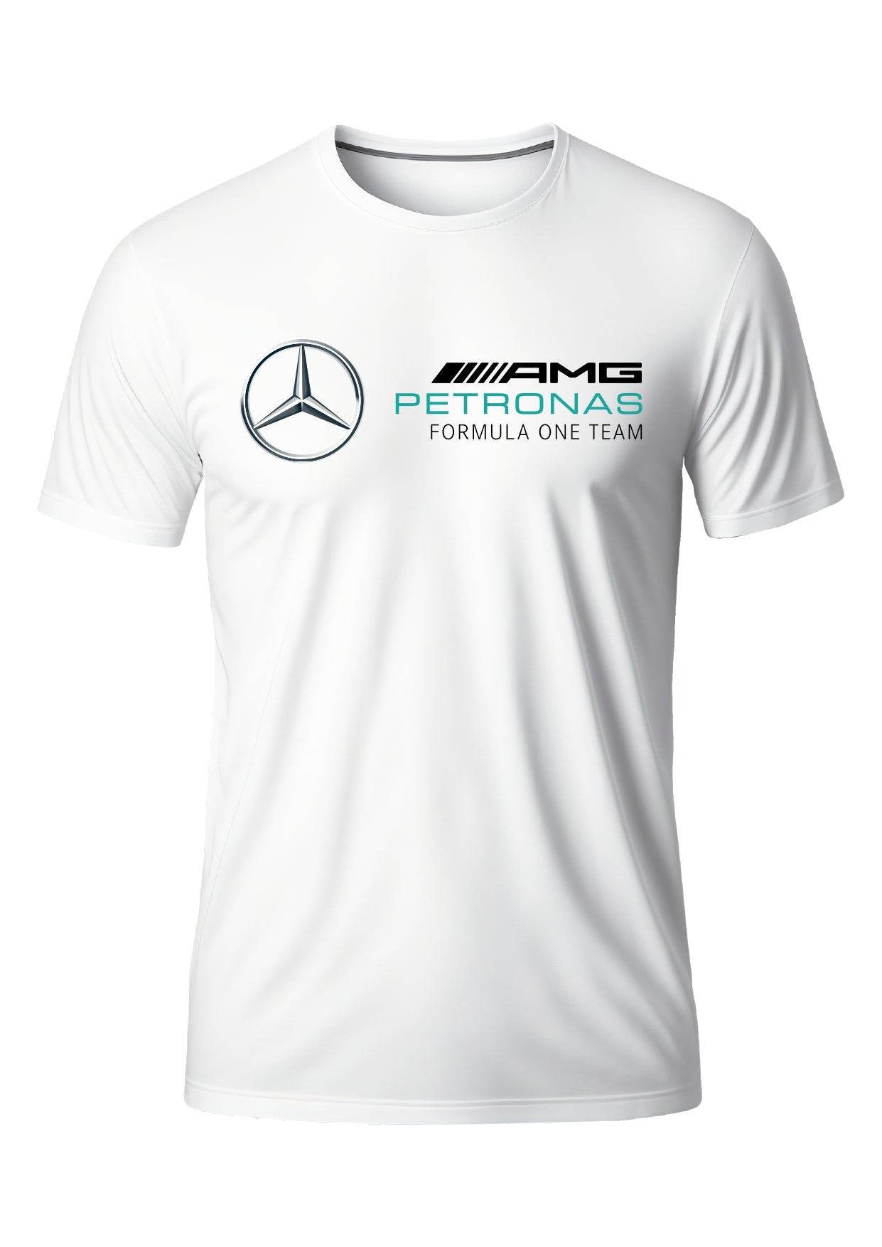 Camiseta Mercedes Branco Dry Fit Poliéster