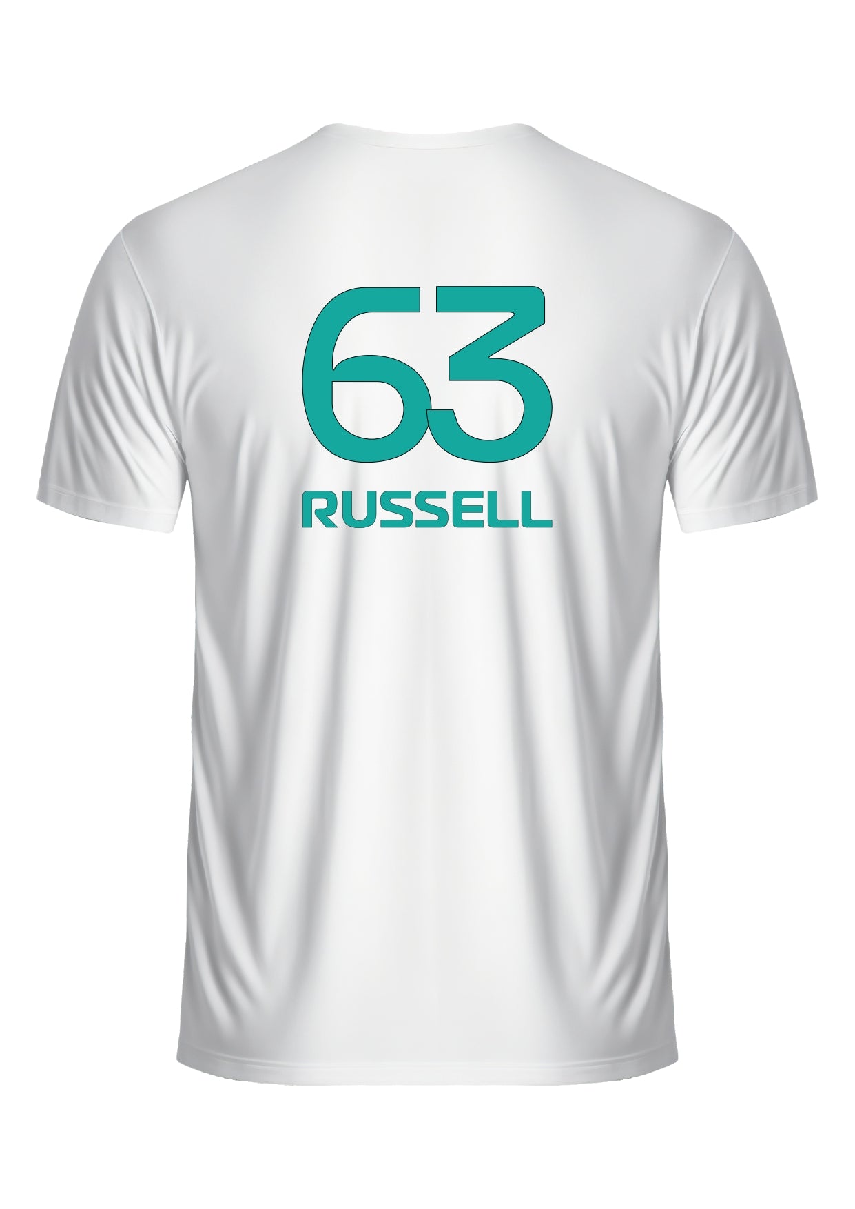 Camiseta George Russell Mercedes Branco