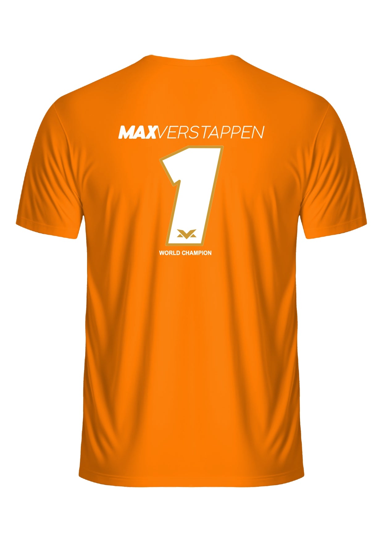Camiseta Max Verstappen 1 Algodão Laranja