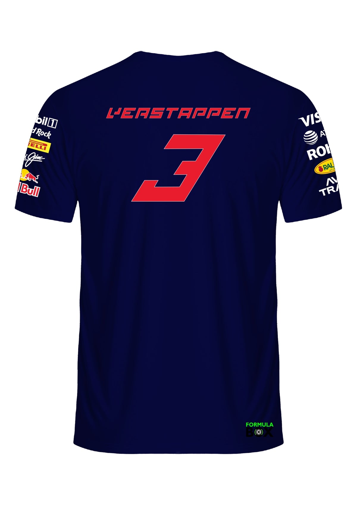 Camiseta Max Verstappen Red Bull 2026 Azul Marinho Premium