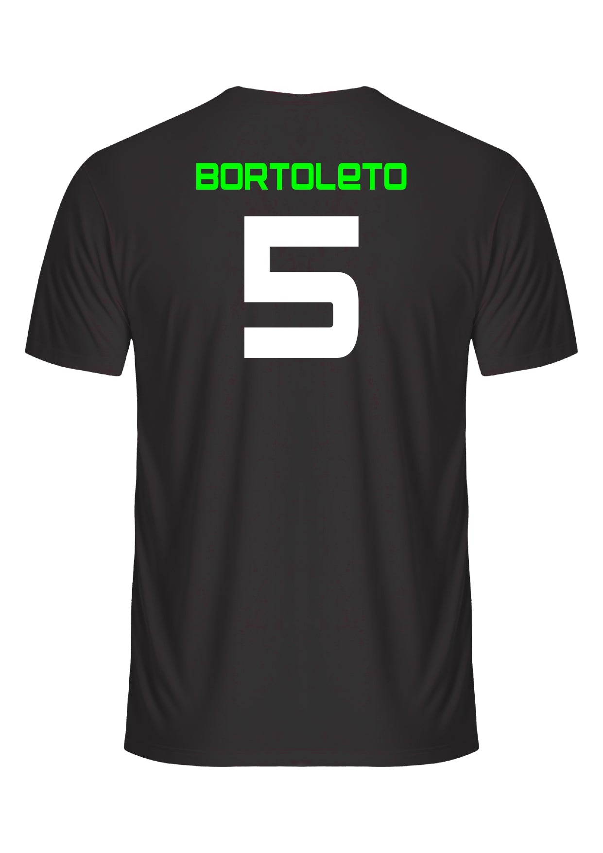 Camiseta Gabriel Bortoleto Dry Fit Preto com Verde