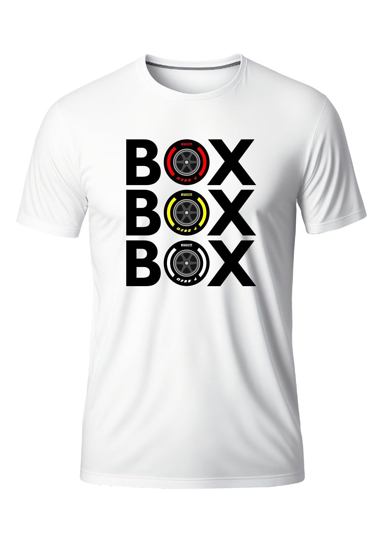 Camiseta Box Box Box Algodão Branco