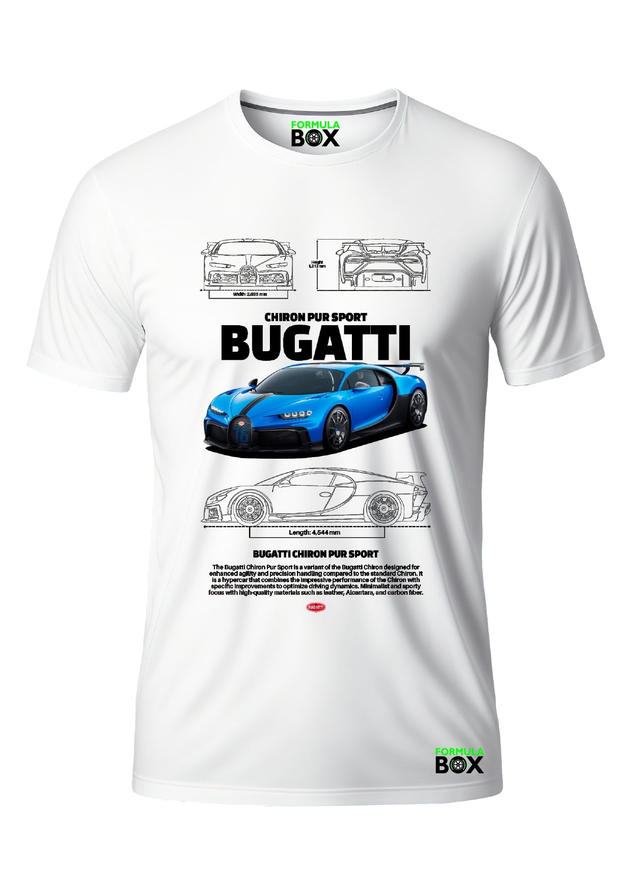 Camiseta Bugatti Chiron Pur Sport