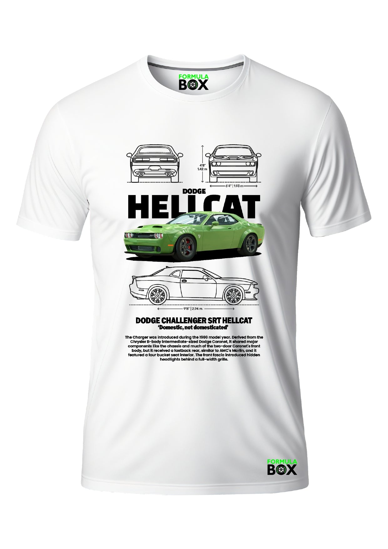 Camiseta Dodge Challenger STR Hellcat
