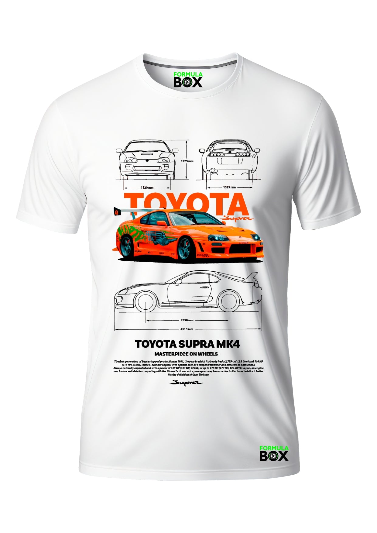Camiseta Toyota Supra MK4 Brian O'Conner