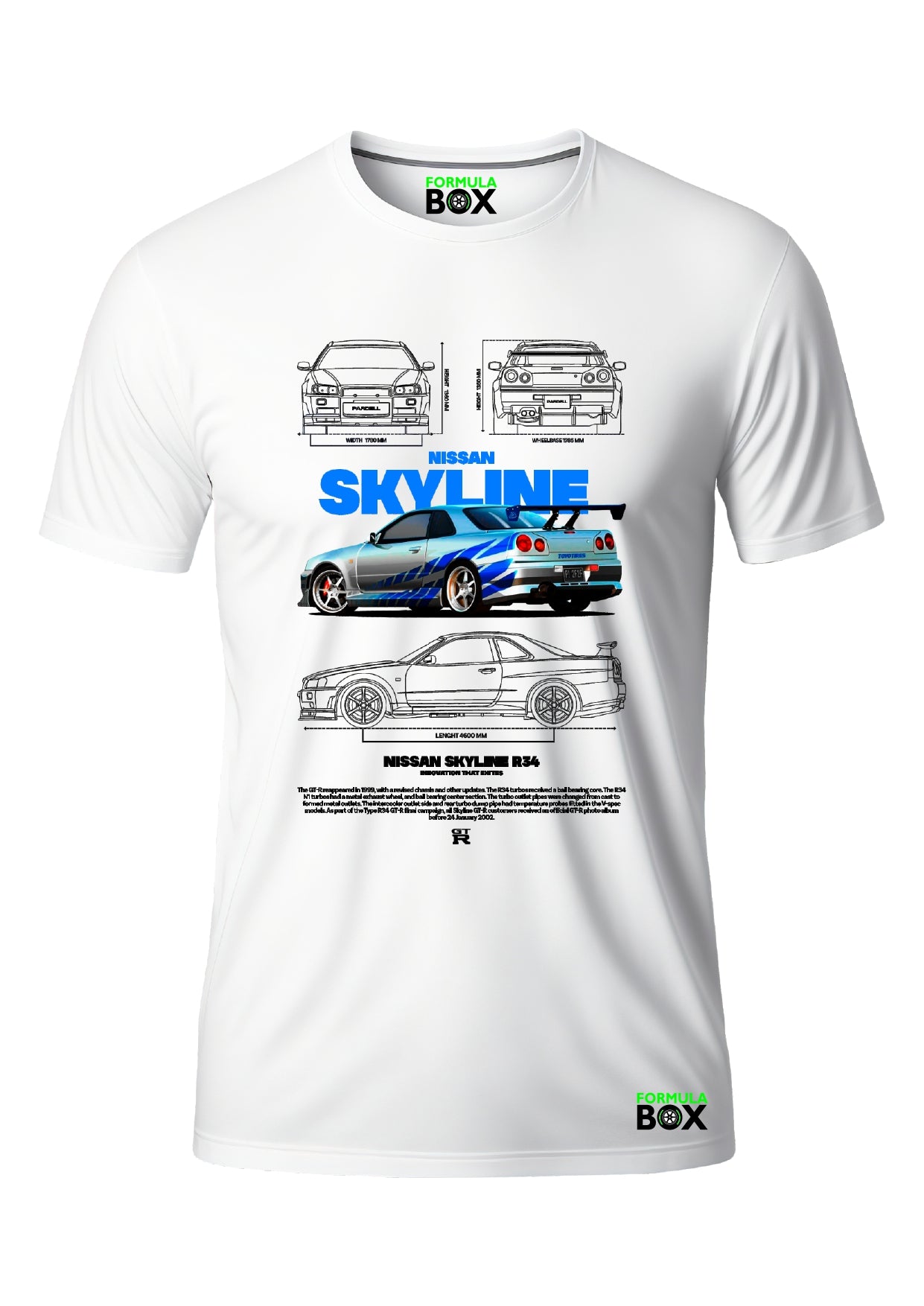 Camiseta Skyline R34 Velozes e Furiosos