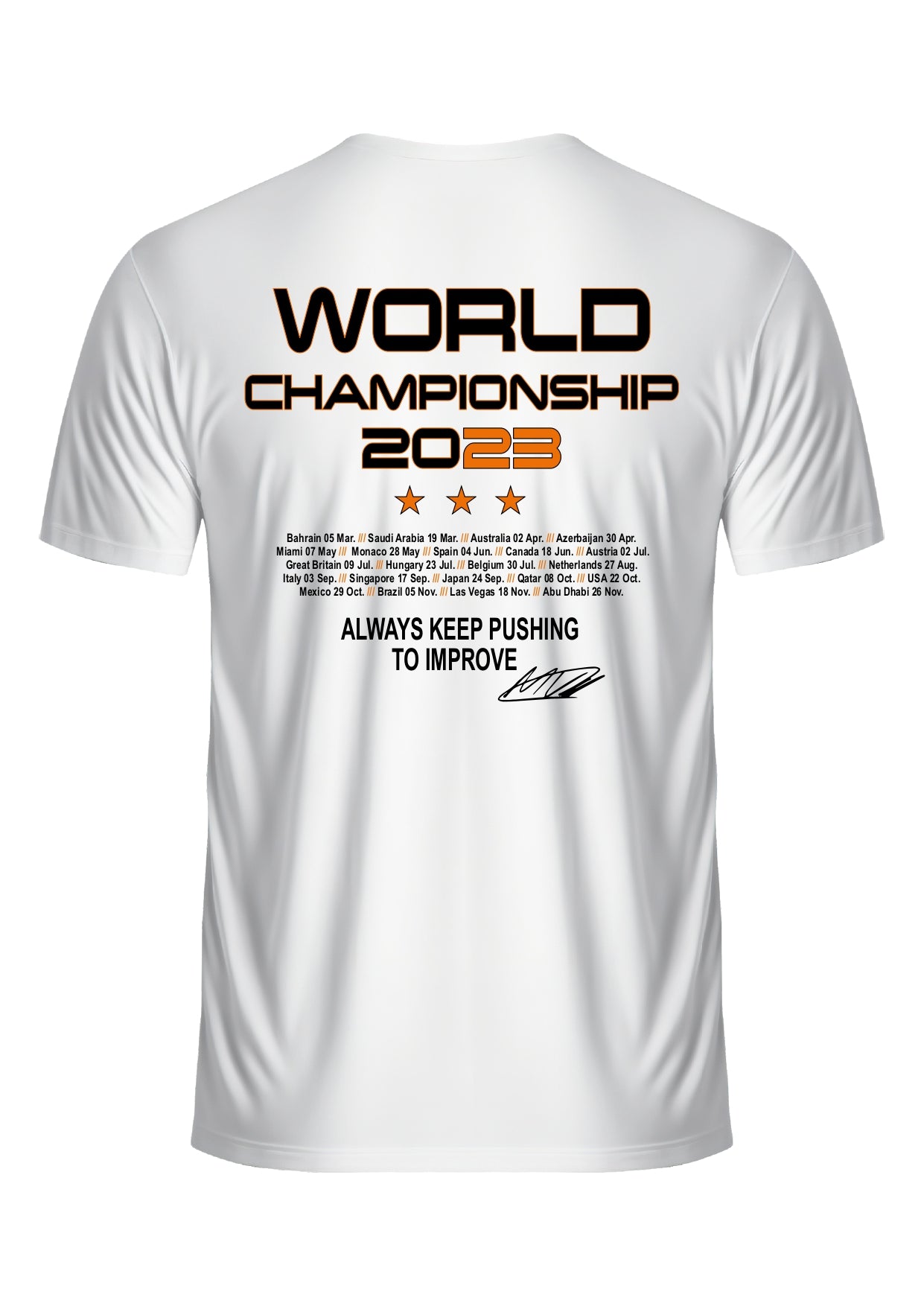 Camiseta Max Verstappen 2024 Branco