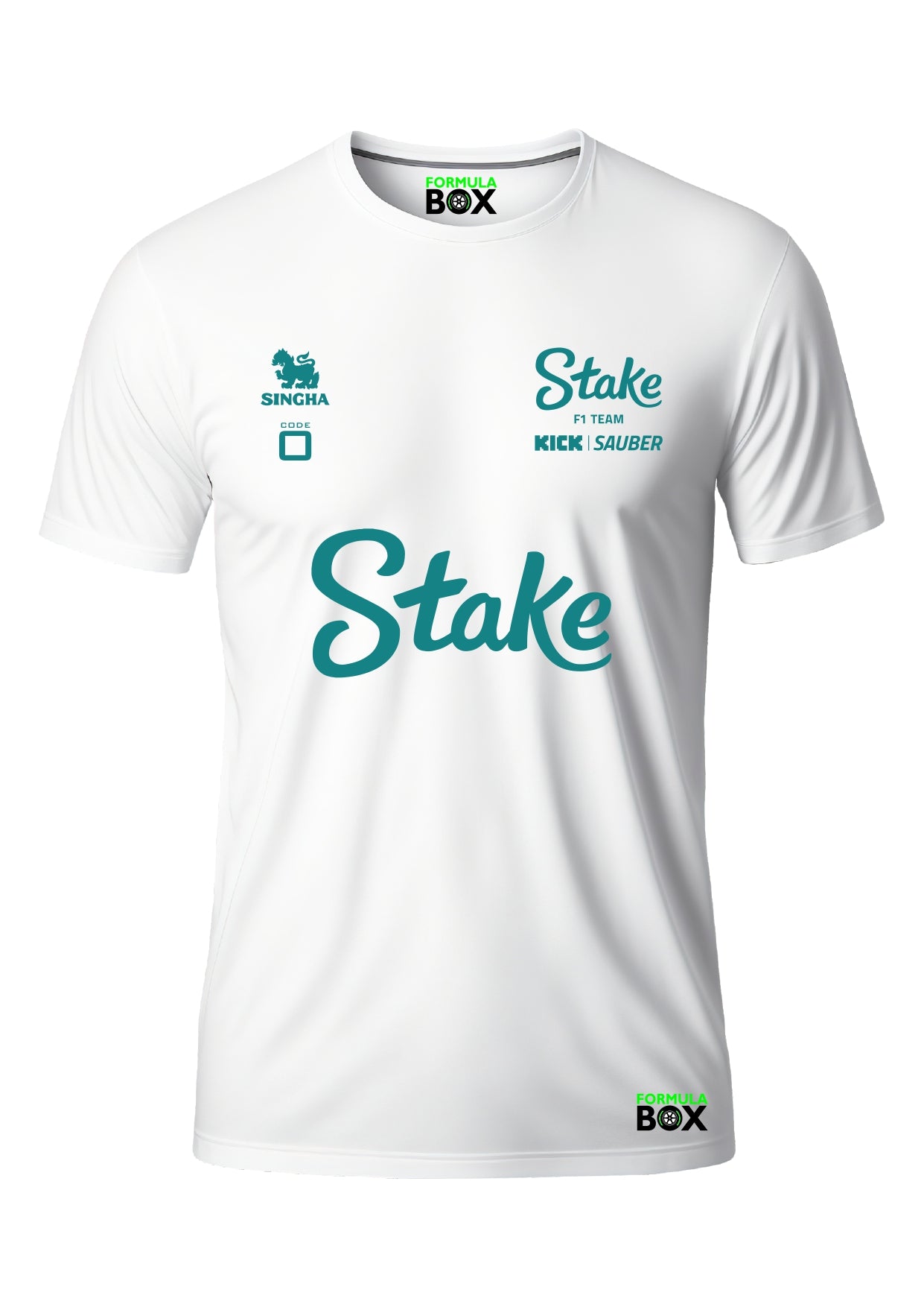 Camiseta Sauber Stake 2025 Dry Fit Branco