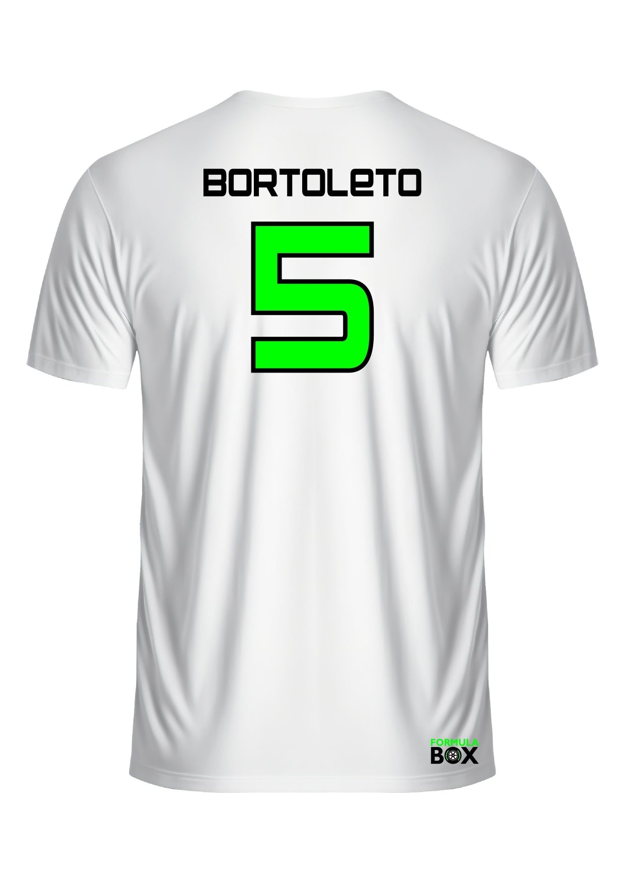 Camiseta Gabriel Bortoleto Dry Fit Branco com Verde