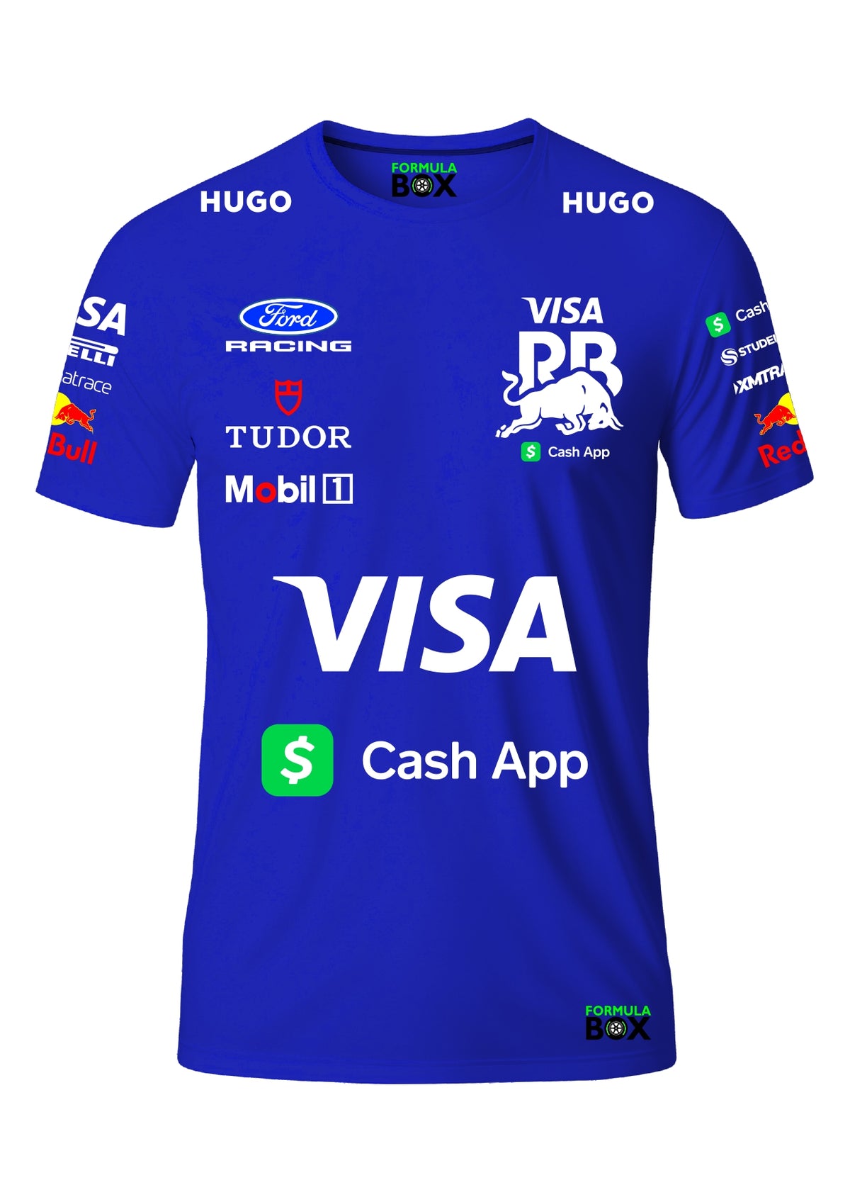 Camiseta Racing Bulls 2026 Azul Modelo Full Premium