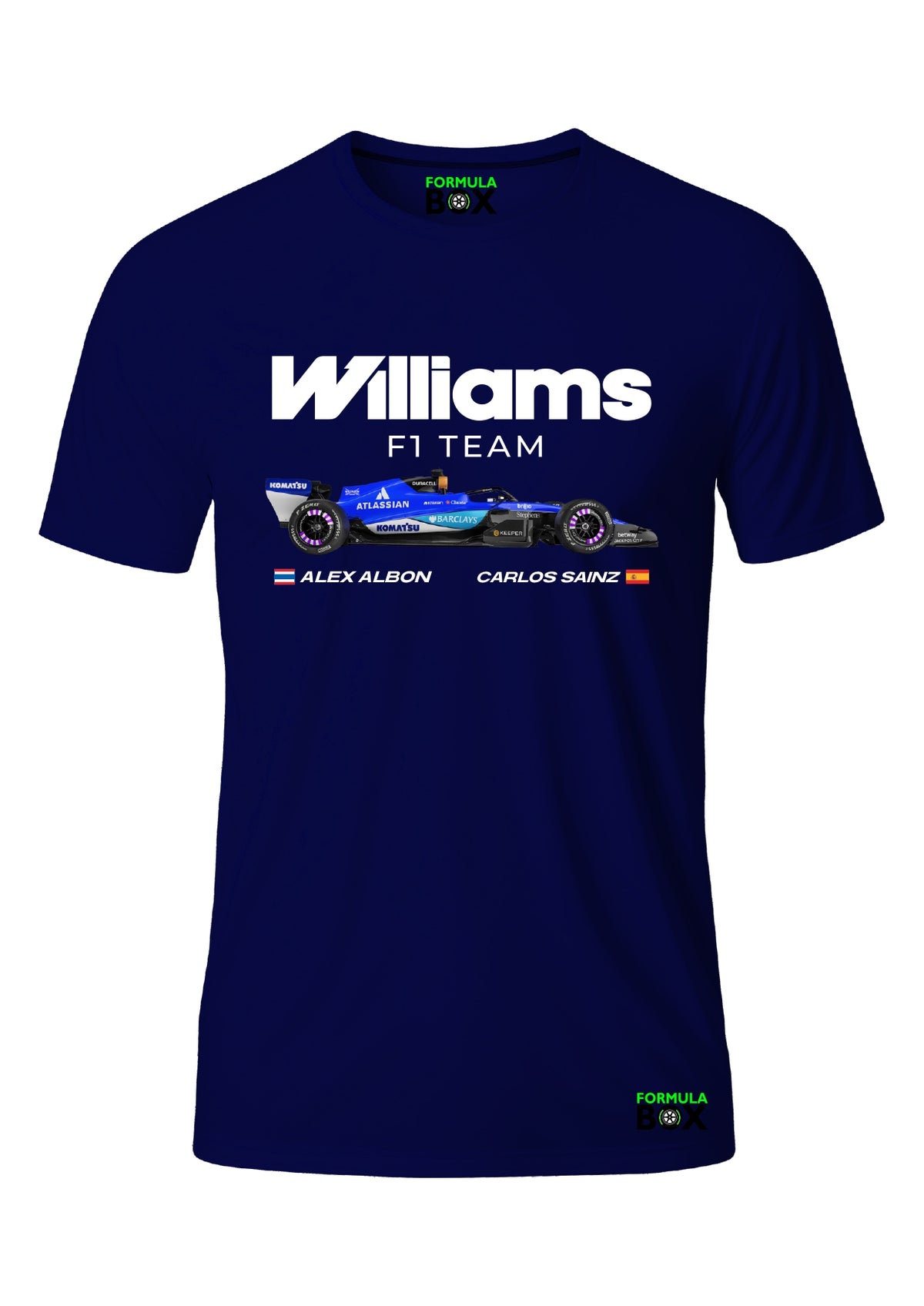 Camiseta Williams FW48 Azul Marinho Premium