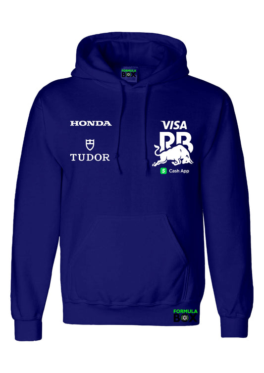 Moletom Canguru Racing Bulls Azul Marinho