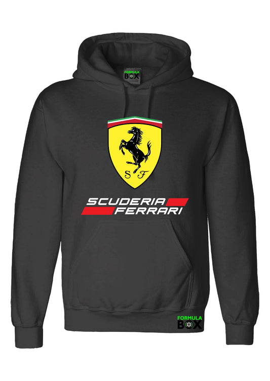 Moletom Canguru Ferrari Preto
