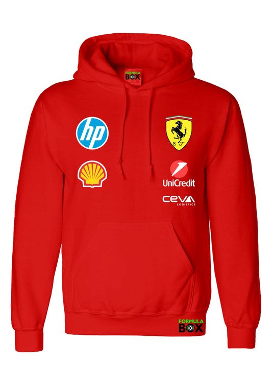 Moletom Canguru Ferrari Vermelho