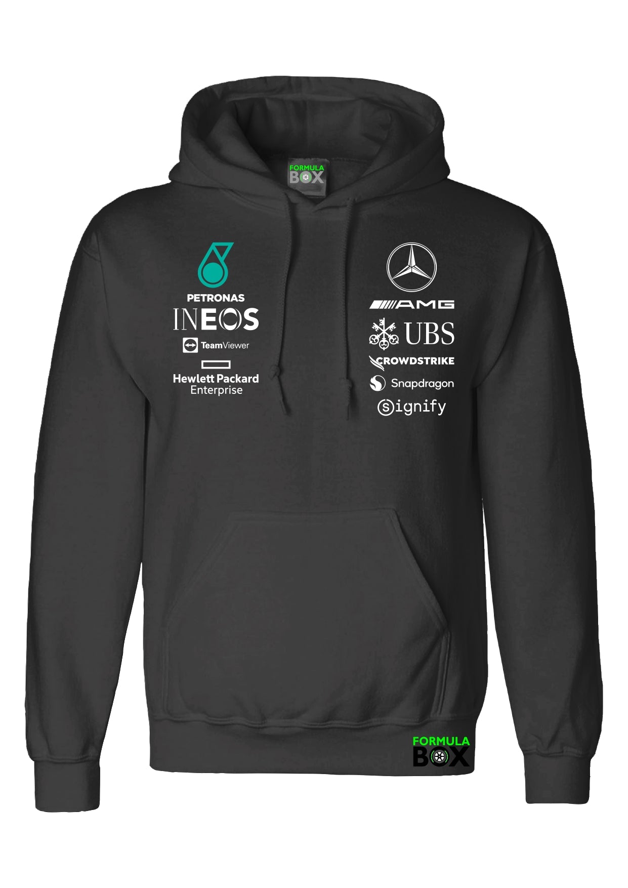 Moletom Canguru Mercedes Preto