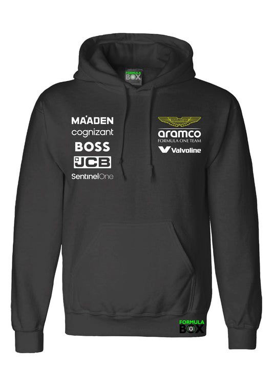 Moletom Canguru Aston Martin Preto