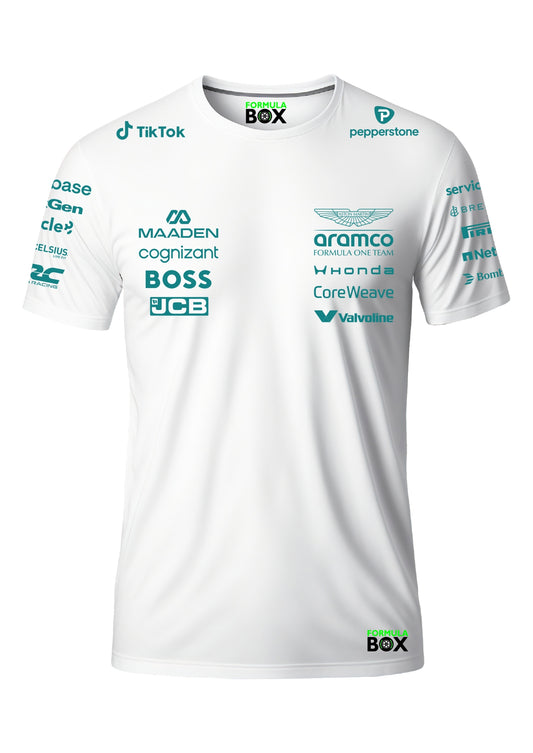 Camiseta Aston Martin 2026 Branco