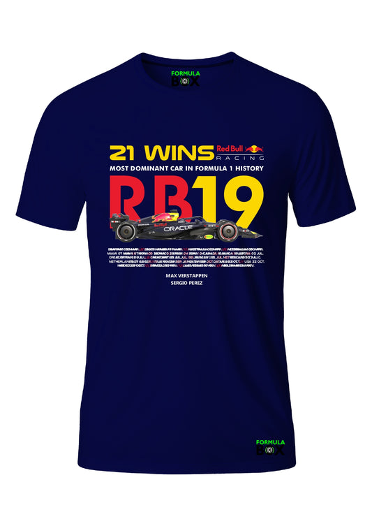 Camiseta Red Bull RB19 Azul Marinho Premium