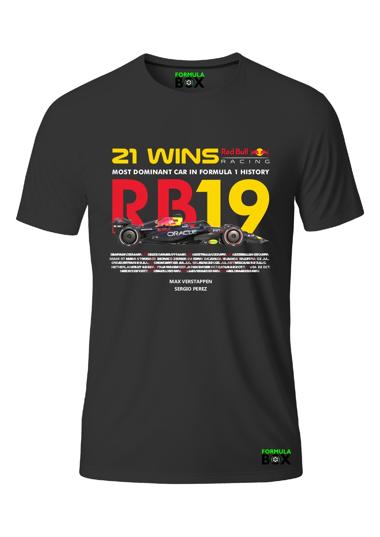 Camiseta Red Bull RB19 Preto Premium