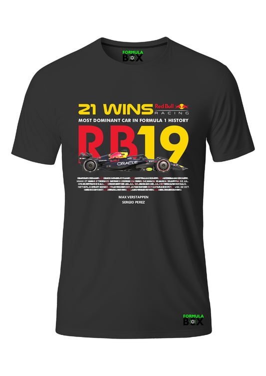 Camiseta Red Bull RB19 Preto Premium