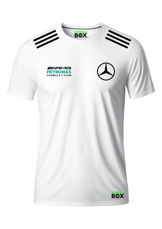 Camiseta Mercedes AMG Petronas Branco Premium
