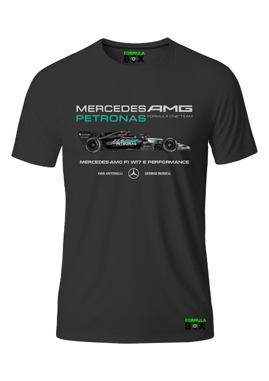 Camiseta Mercedes W17 2026 Preto Premium