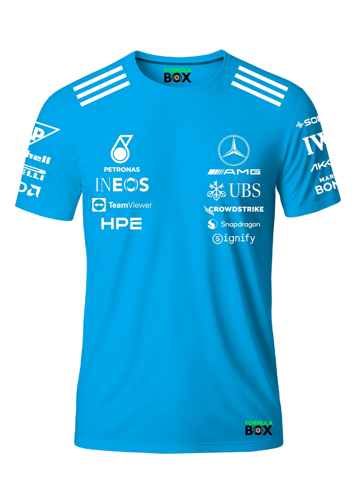 Camiseta Mercedes 2026 Modelo Especial Azul Premium