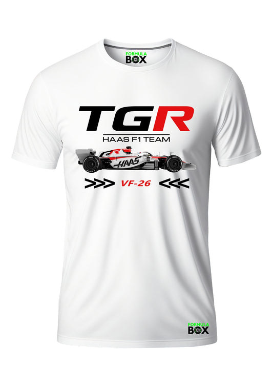 Camiseta Haas VF-26 Branco Premium