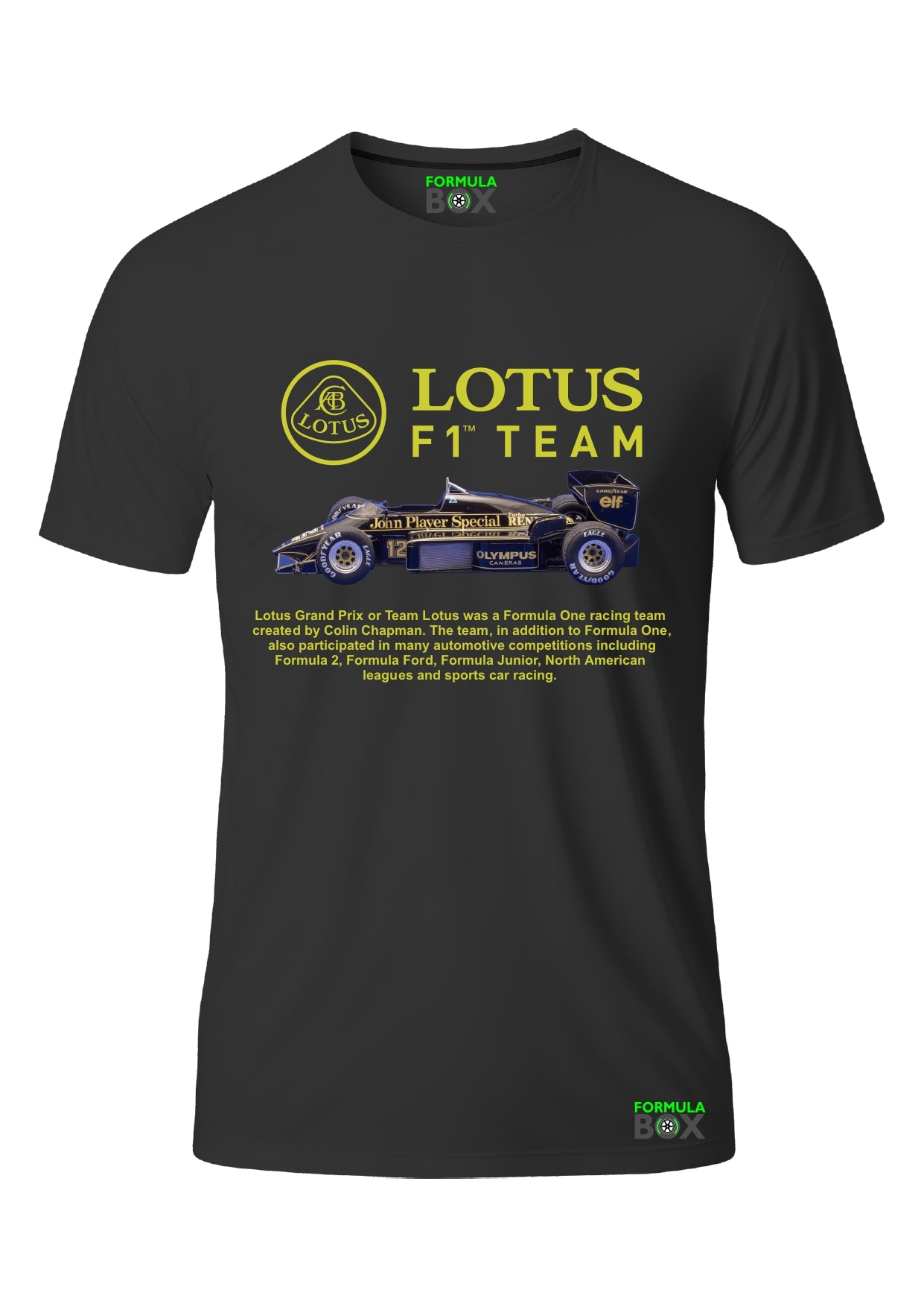 Camiseta Lotus F1 97T Algodão Preto