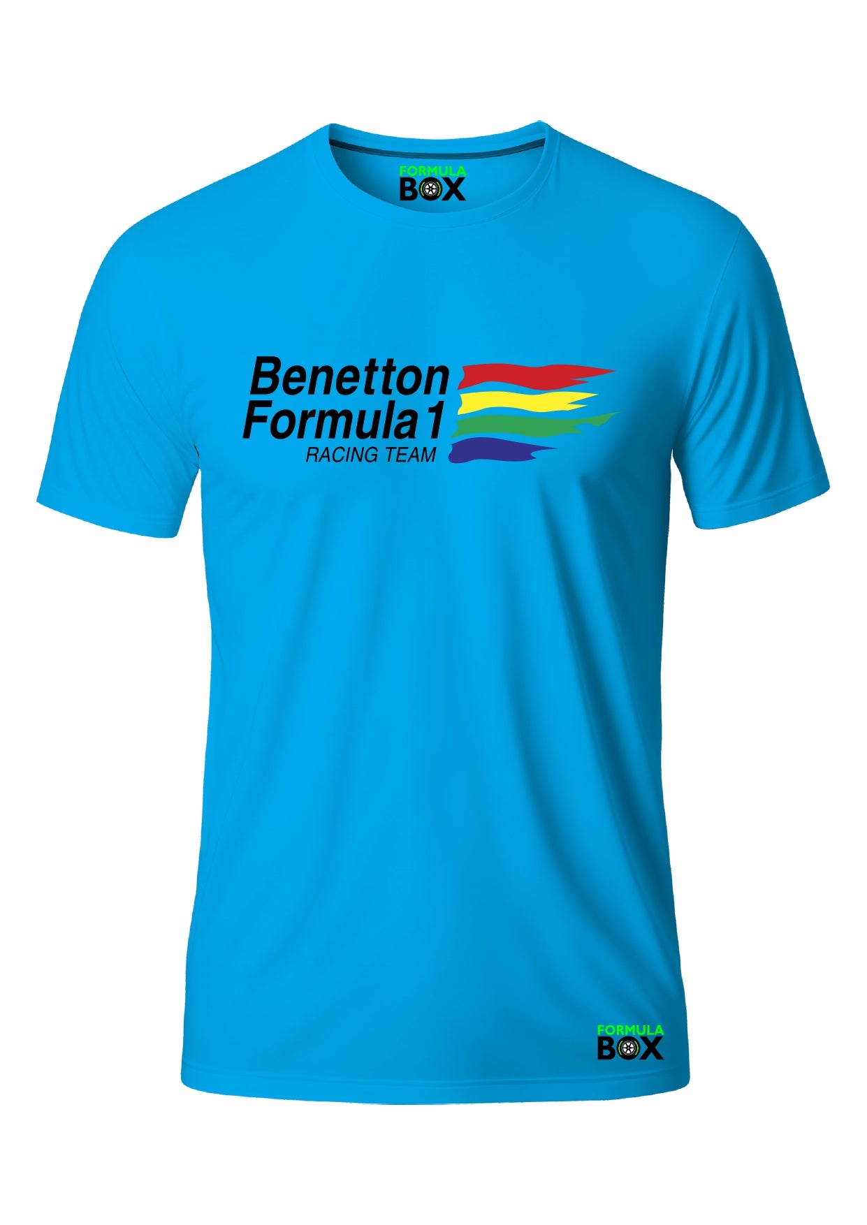 Camiseta Benetton Azul Algodão