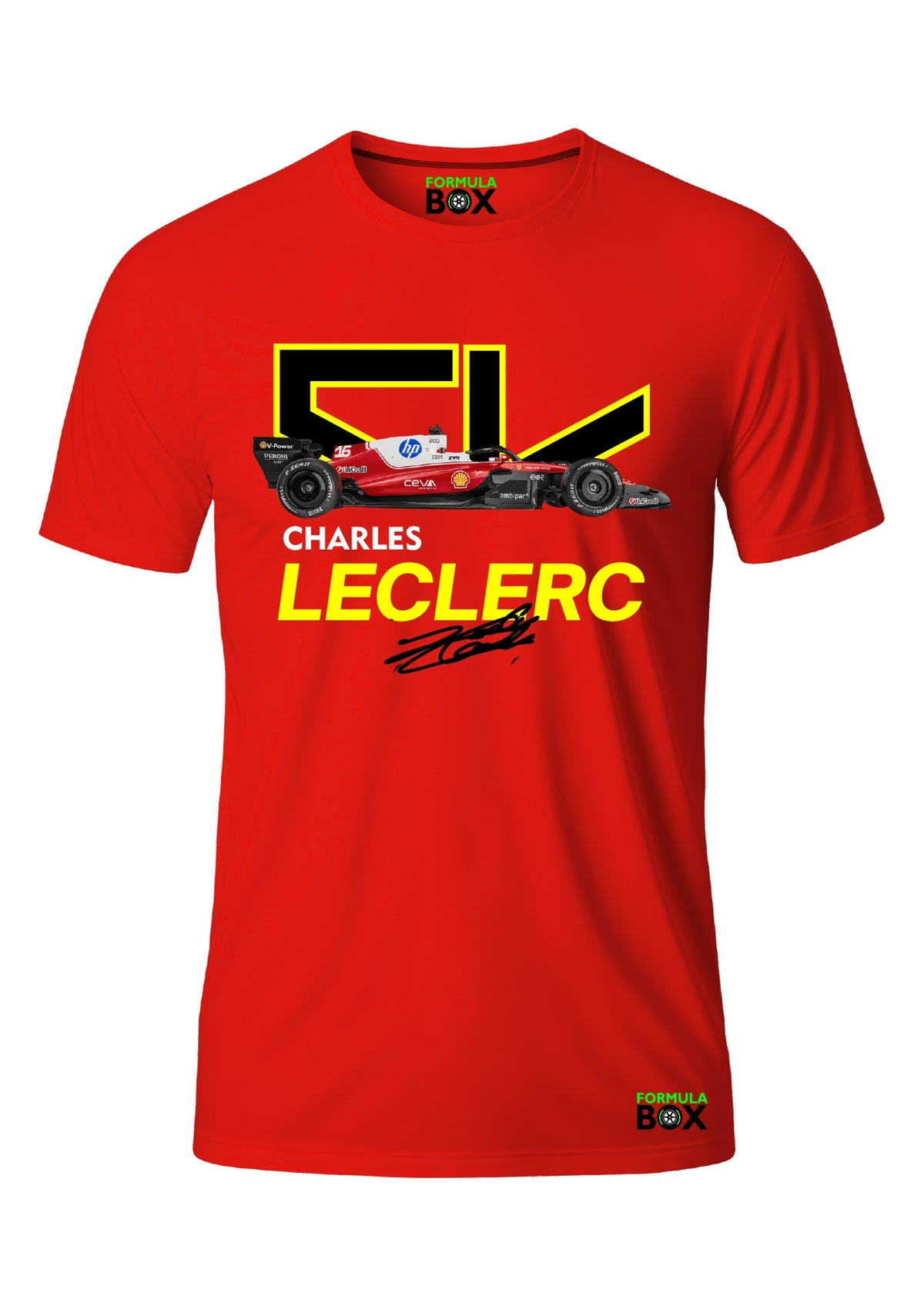 Camiseta Charles Leclerc SF-26 Vermelho Premium