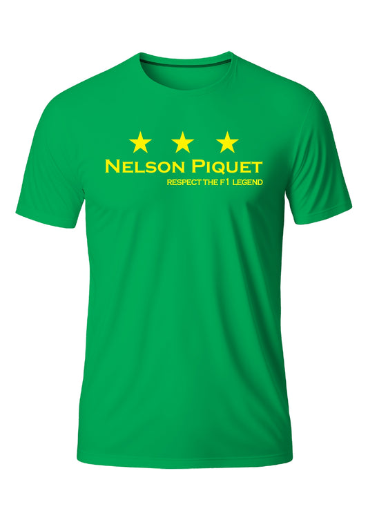 Camiseta Nelson Piquet Algodão Verde