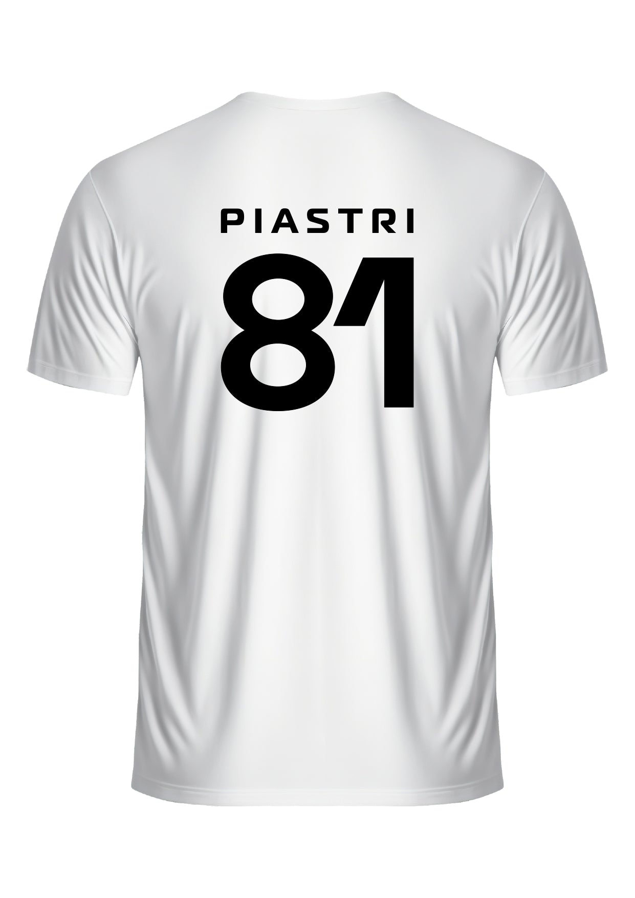 Camiseta Oscar Piastri McLaren Branco Dry Fit Poliéster