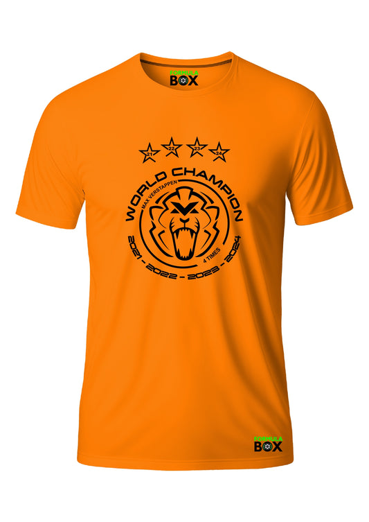 Camiseta Max Verstappen Leão Laranja Premium