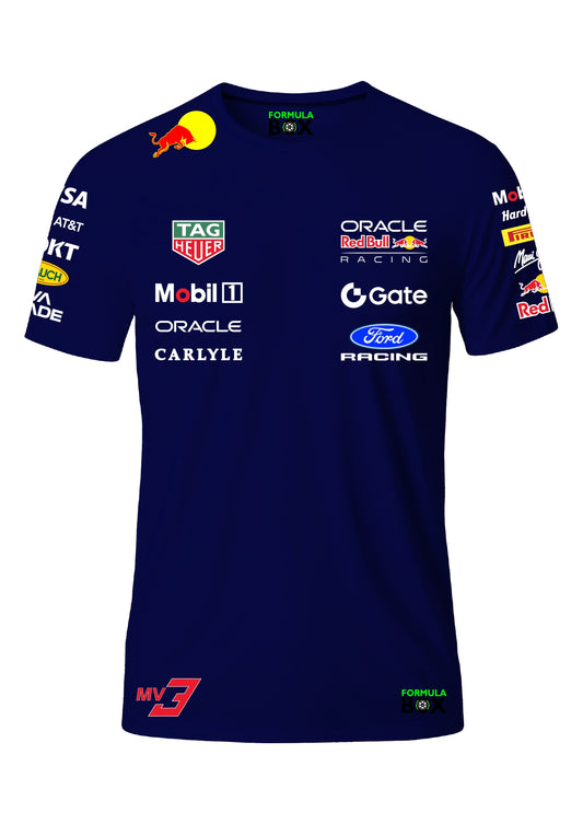 Camiseta Max Verstappen Red Bull 2026 Azul Marinho Premium