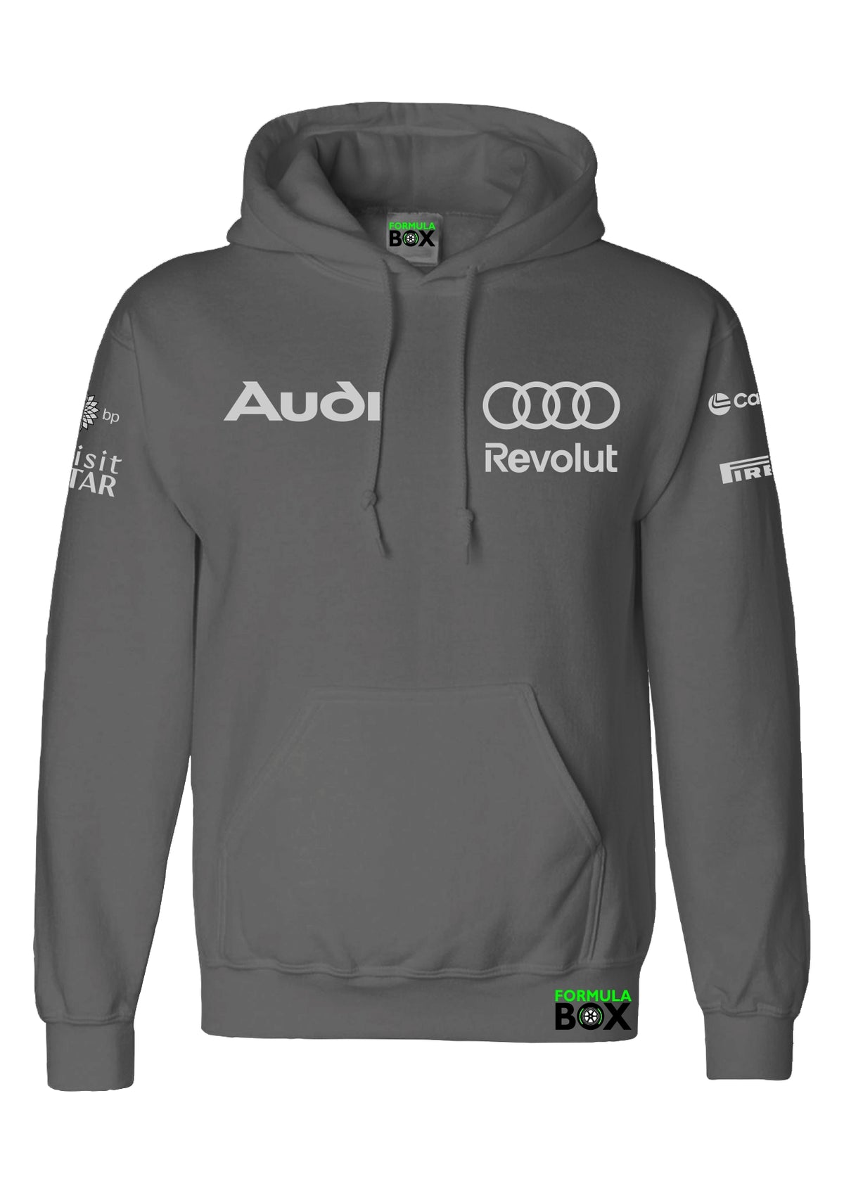 Moletom Canguru Audi 2026 Cinza