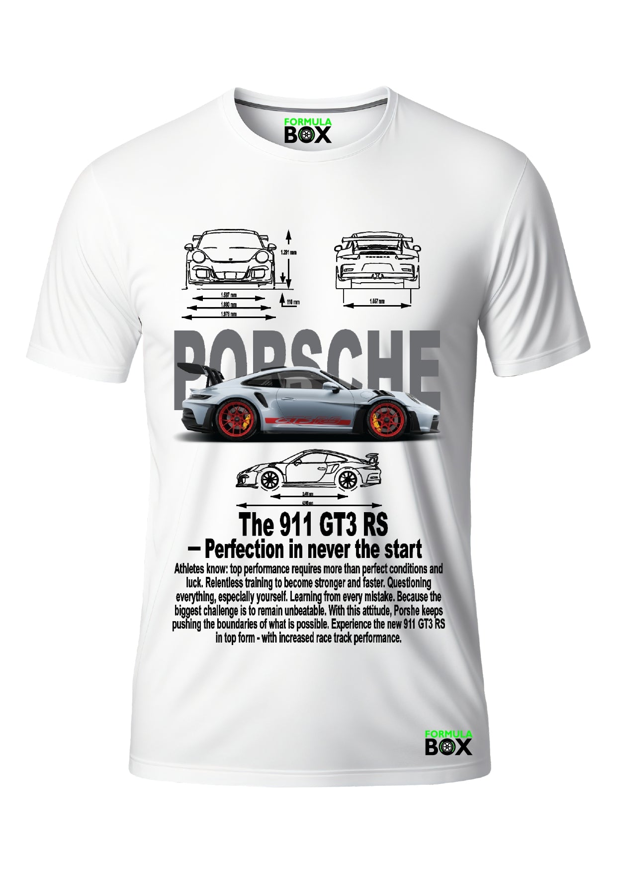 Camiseta Porshe 911 GT3 RS Branco