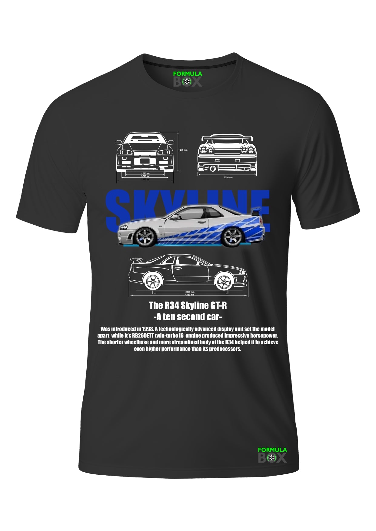 Camiseta Skyline R34 GT-R