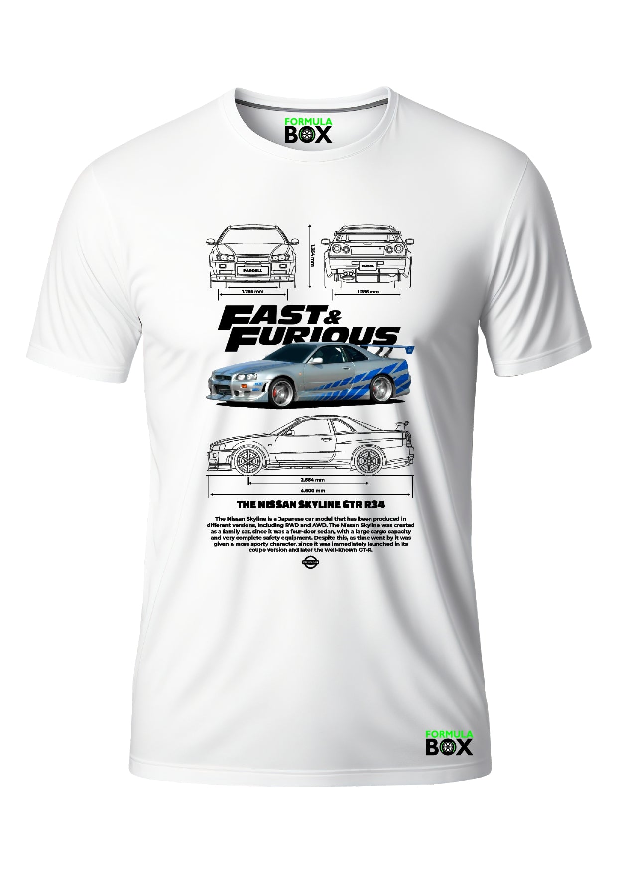 Camiseta Skyline Velozes e Furiosos