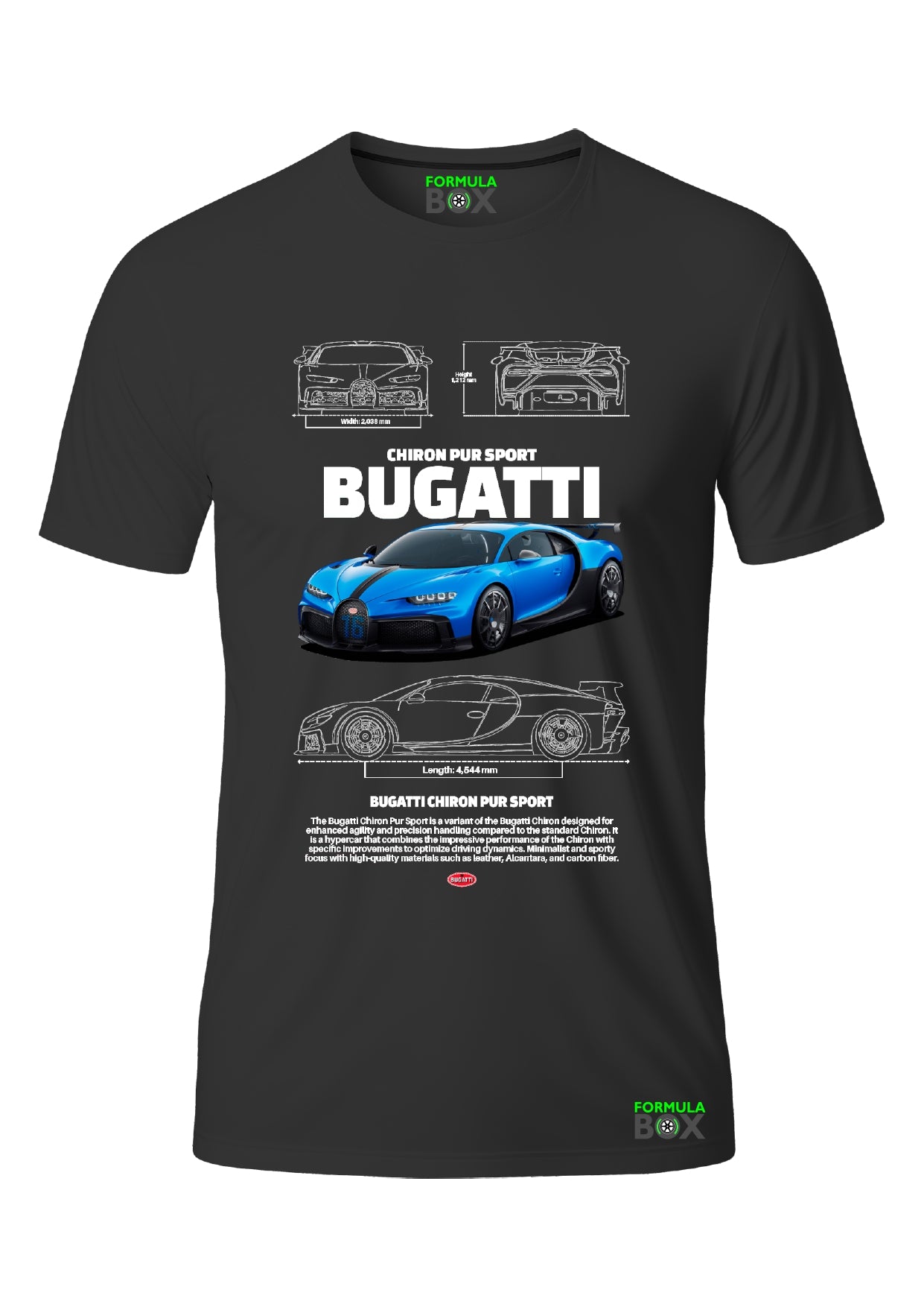 Camiseta Bugatti Chiron Pur Sport