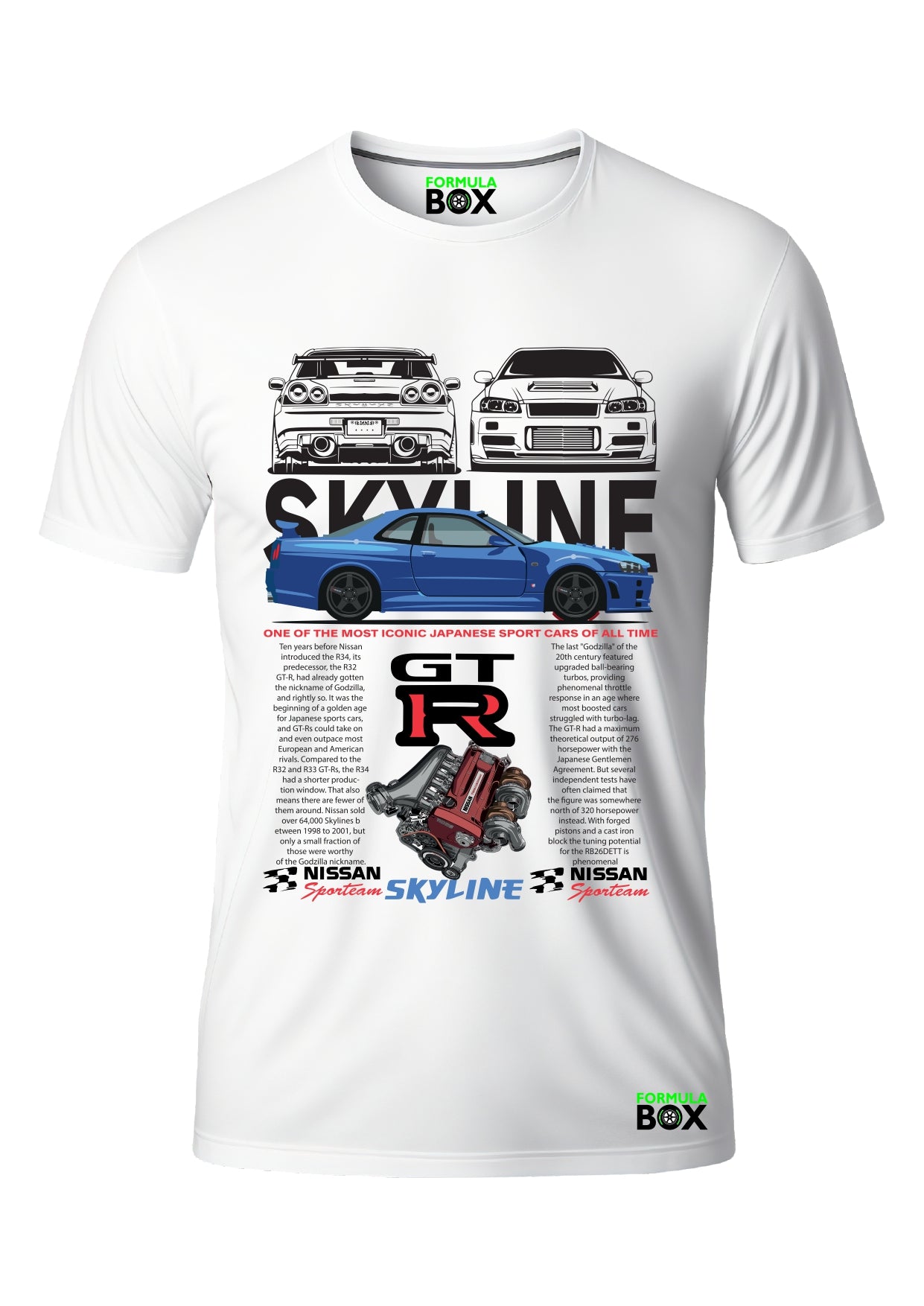 Camiseta Skyline GTR Azul